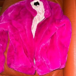 Banana Republic Bright Pink Teddy Jacket